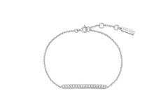  Voque Maven - Schakelarmbanden - Zilver / Gerodineerd - Kristal - 18,5cm